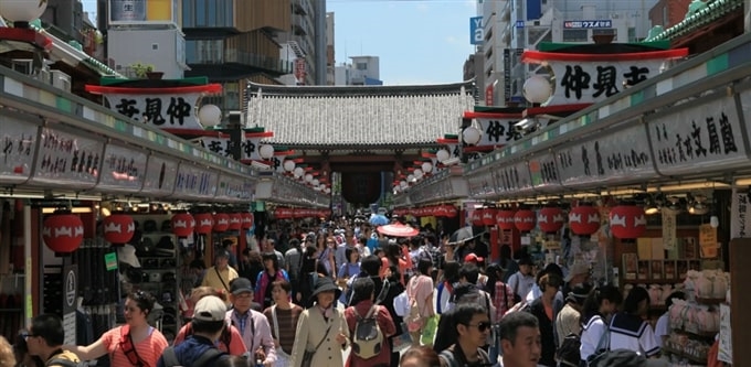 Phố Nakamise-dori, Tokyo, Kanto, Nhật Bản